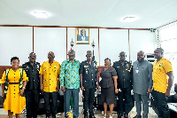 Management of the NRSA with IGP Akuffo Dampare in a group picture