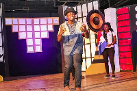 Gombilla The Poet on stage