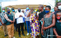 Vice President Bawumia visited the site of the disaster and consoled the families