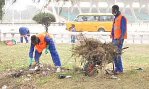 Zoomlion started the celebration preparation by thoroughly cleaning the city of Tamale