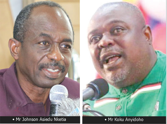 Asiedu Nketia polled 7,695 votes to defeat Koku Anyidoho who had 1,605 votes