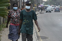 A photo of people in their nose masks