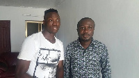 Daniel Amoah (left) with Medeama CEO James Essilfie