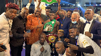 Alfred ‘Bukom Bomber’ Lamptey with his titles