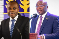 Lawyer Martin Kpebu (left), Vice President Dr Mahamudu Bawumia (right)