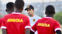 Pedro Gonçalves with Angola team