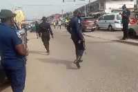 Policemen on patrol duties during the strike action | File photo