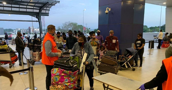 Travellers at Kotoka International Airport