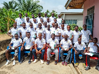 A photo of the coaches in the Ashanti Region