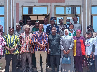 Some participants at the  media briefing in Nalerigu