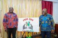 Bawumia and Akufo-Addo unveil Free SHS logo | File photo