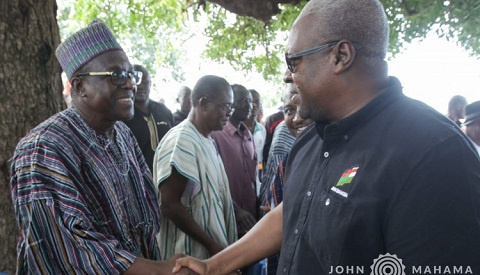 Former President John Mahama and Alban Bagbin