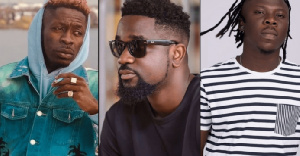 Ghanaian artistes, Shatta Wale, Stonebwoy and Sarkodie