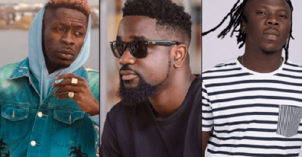 Ghanaian artistes, Shatta Wale, Stonebwoy and Sarkodie