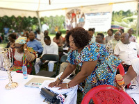 Ms. Elikplim Afua Klu, Volta Regional President of GFD