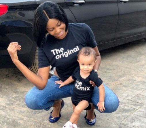 Yvonne Nelson and Daughter