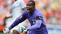 Richard Kingston trains the goalkeepers of the national team, Black Stars