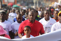 Herbert Mensah in red