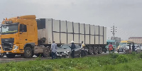 The incident occurred between Toyota Ghana and the Axle Weighing Station on Monday, July 29