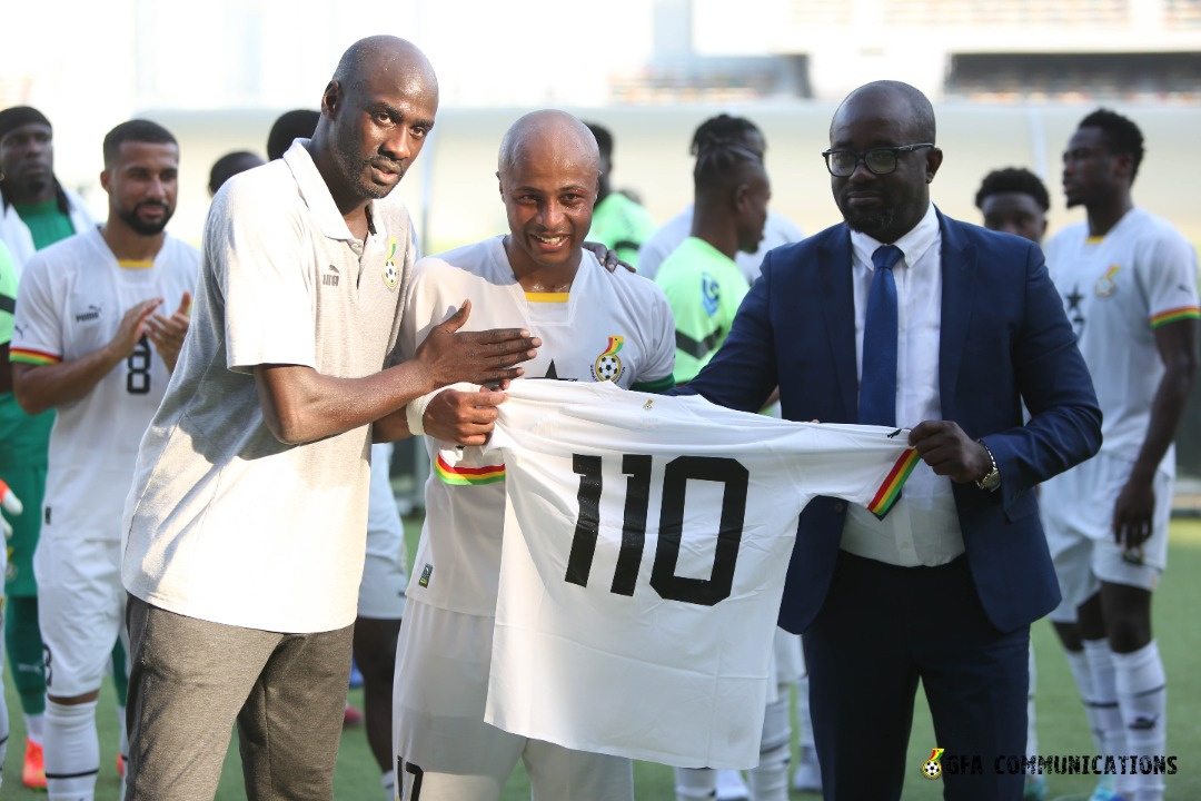 Andre Ayew has made 110th Black Stars appearance