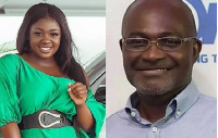 Ghanaian actress, Tracey Boakye and Assin Central MP, Kennedy Agyapong