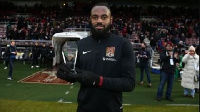 Hiram Boateng with his award