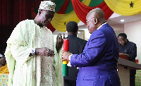 Mogtari Sahanun with President Akufo-Addo