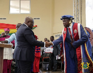 Professor Afful Broni was sworn into office by President Akufo-Addo last year