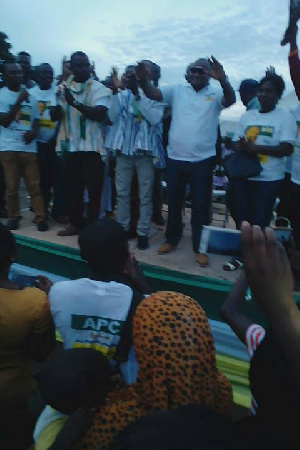 Hassan Ayariga at the campaign launch on Saturday