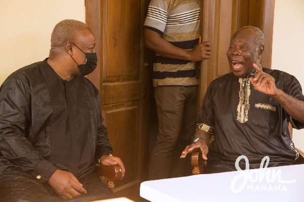 Mahama in a chat with Ohene Agyekum