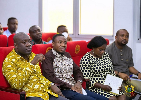 Information Minister, Kojo Oppong Nkrumah and other communications bodies were at the meeting