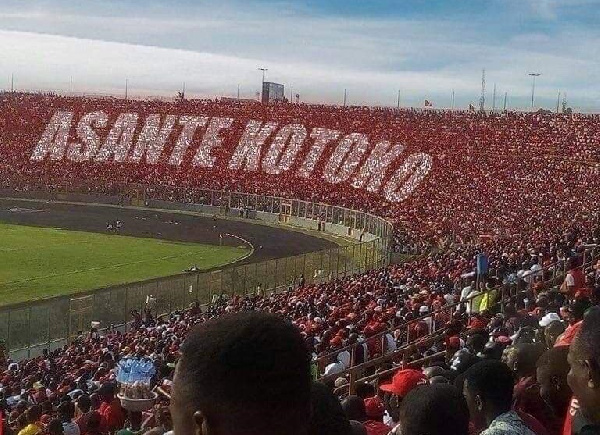 Asante Kotoko fans at the Baba Yara Sports Stadium