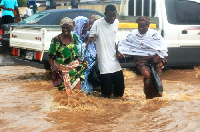 Flood waters