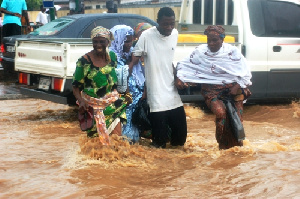 Flood waters