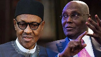 President Buhari and his contender Alhaji Atiku Abubakar