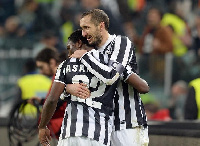 Kwadwo Asamoah and Giorgio Chiellini