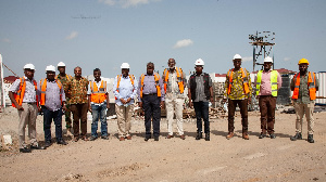 Surfline Communications Chairman with Trustees of the Ghana COVID-19 Private Sector Fund