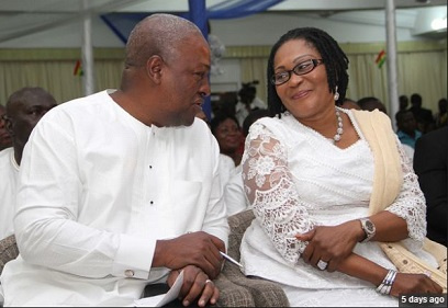 Former President John Mahama and wife, Lordina Mahama