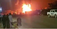 The fire occurred at the truck park of the Buipe Depot of BOST