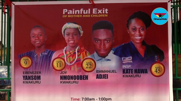 The deceased police woman with her 3 children died as result of gas explosion