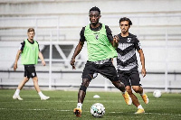 Gideon Mensah in training