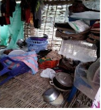 A devastating flood submerged Ahiatroga community leading to collapse of about 26 houses