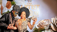 Toyin Lawani tie di nuptial knot wit husbie Segun Wealth for all black wedding inside Lagos