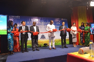 The Deputy Information Minister joined the Chinese Ambassador and others to launch the event