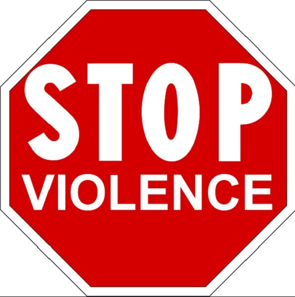 File photo: Stop violence