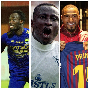 Michael Essien, Tony Yeboah and Kevin-Prince Boateng