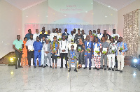 The Management of Vivo Energy Ghana in a Picture with all Award Winners