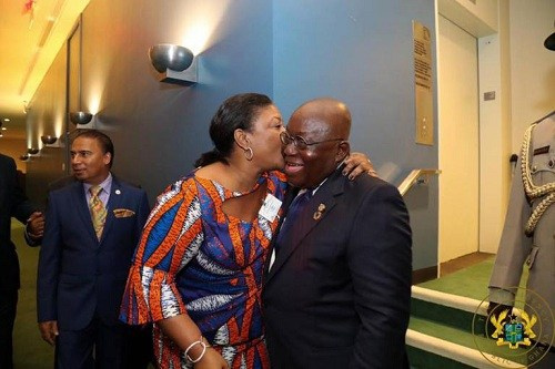 President Akufo-Addo with his wife, Rebecca Akufo-Addo