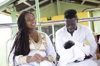 Shatta Wale with family