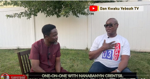 Nana Bayin Crentsil (right) speaking with Dan Kwaku Yeboah